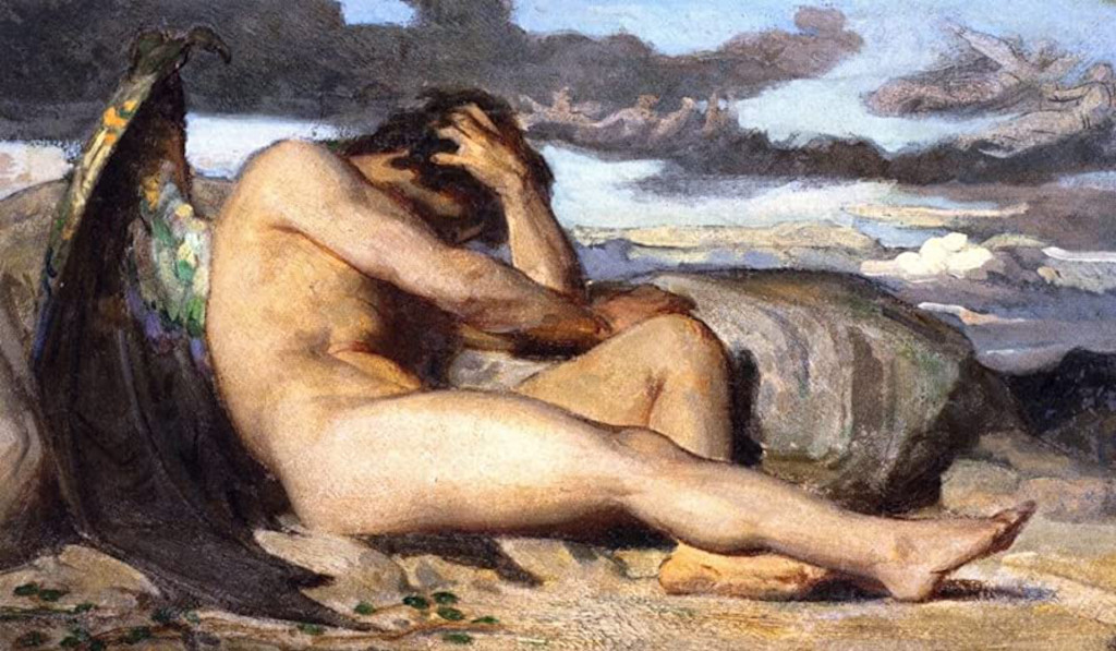 Study for Fallen Angel in Detail